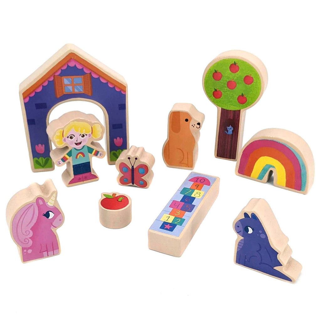 Toys & Games Abby's Magical House: Wooden Play Set