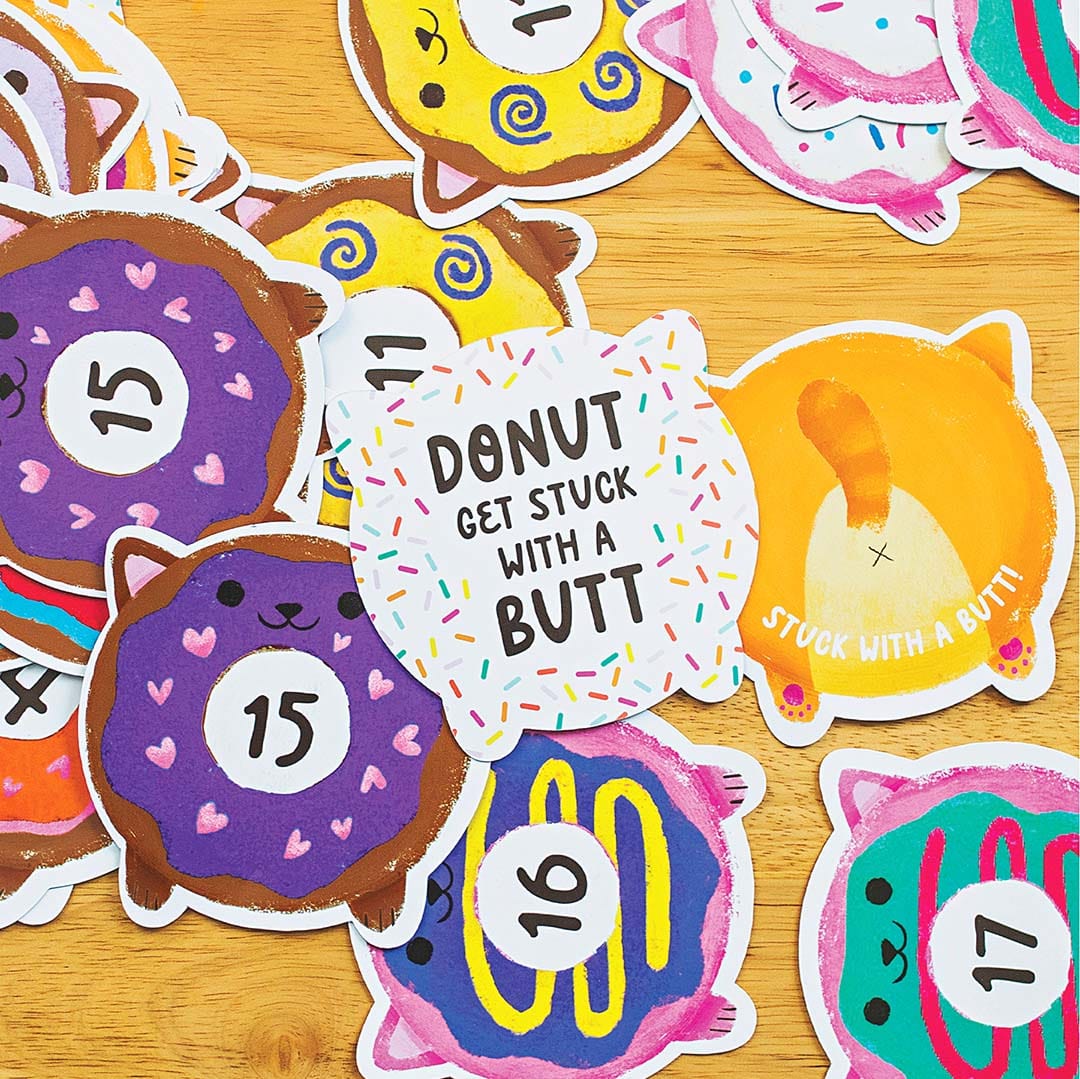 Influencer Initiative Donut Get Stuck with The Butt: Card Game - 1 Each