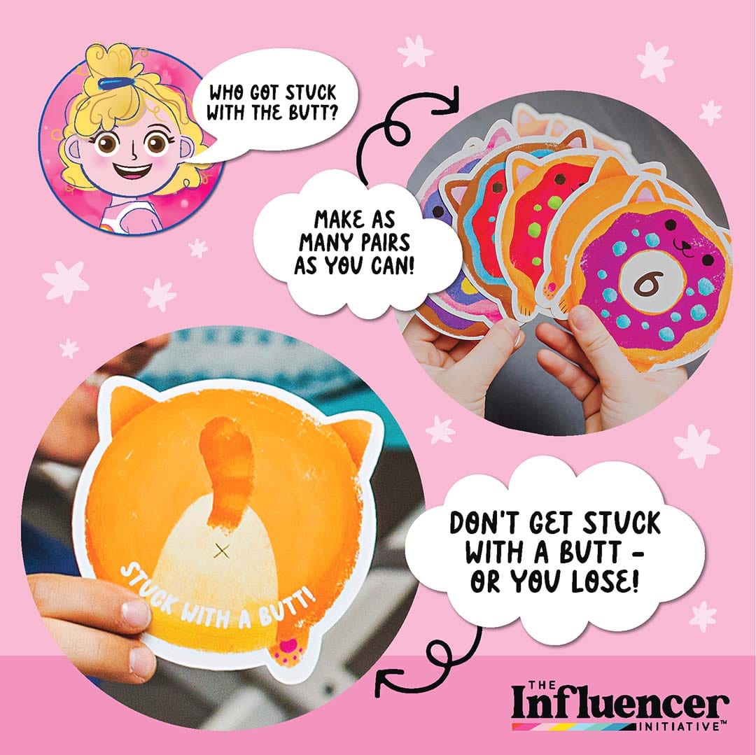Influencer Initiative Donut Get Stuck with The Butt: Card Game - 1 Each