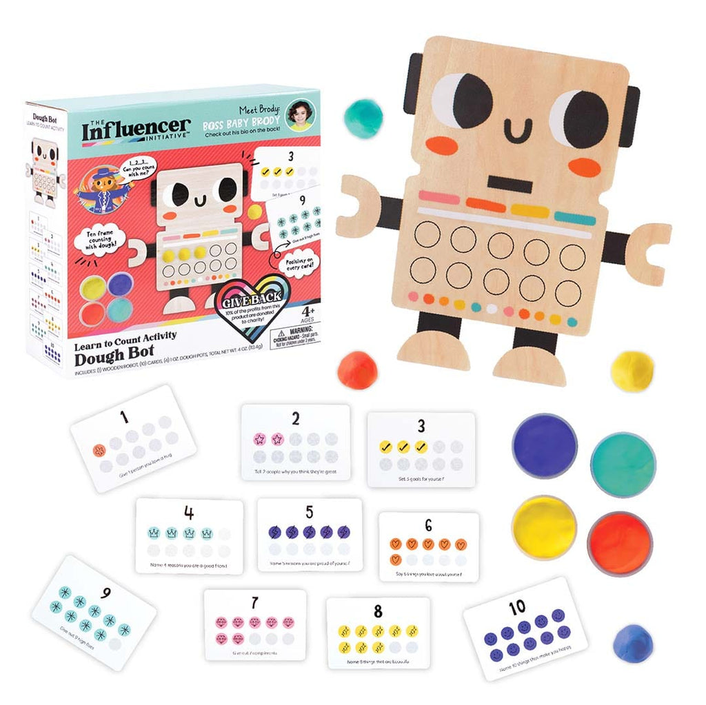 Toys & Games Dough Bot: Learn to Count Dough + Wooden Activity Set