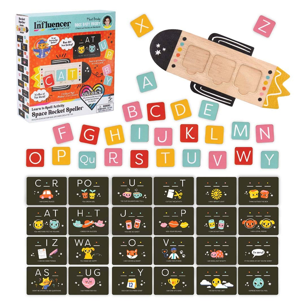 Toys & Games Space Rocket Speller: Learn to Spell Wooden Activity Set